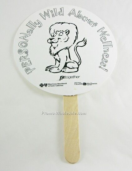 Stock Junior Hand Fan (Round)