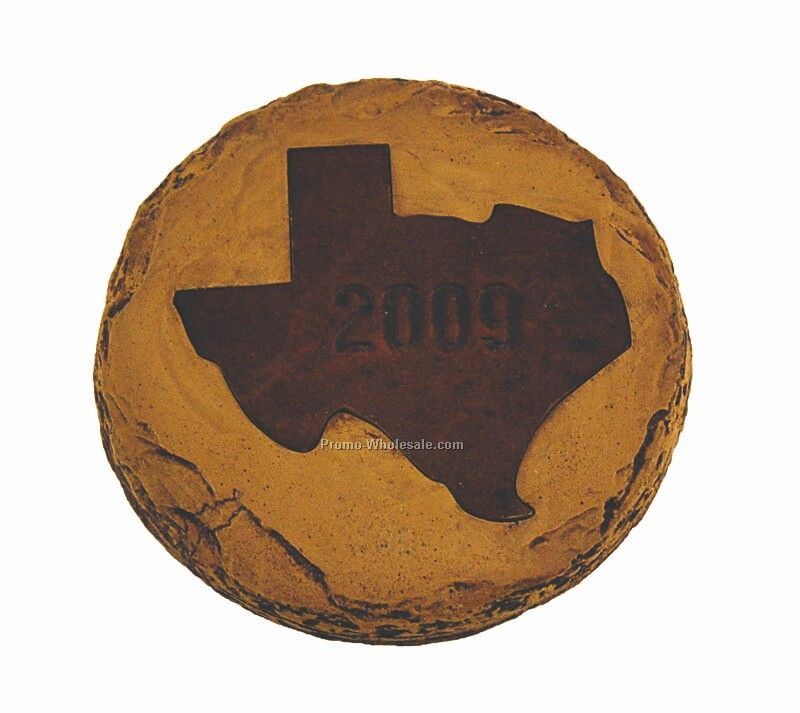 Texas Stone/Leather Coaster