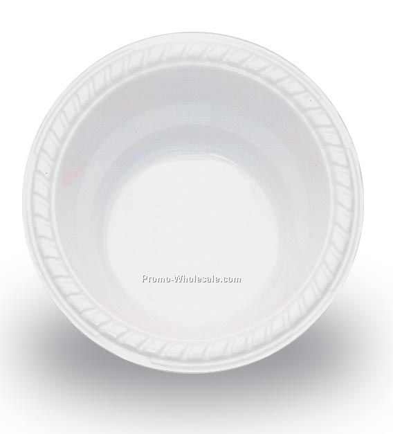 The 500 Line Premium White Plastic 12 Oz. Bowl
