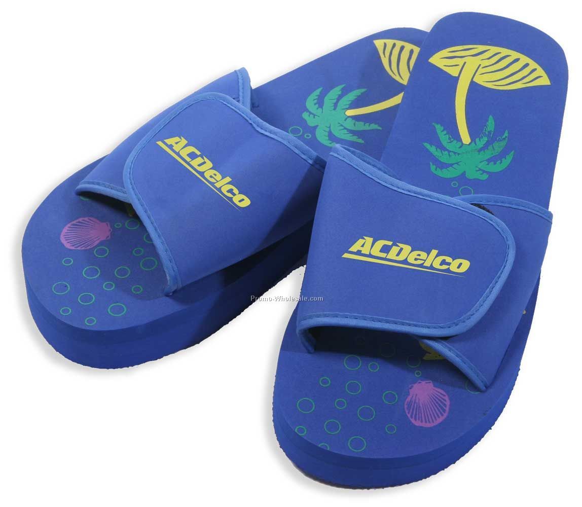 The Daytona Slipper - Velcro Adjustable Straps & 3-layer Sole (Domestic)