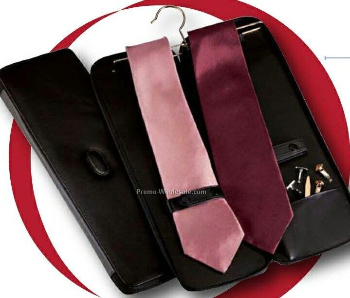 Tie Case With Hanger (Florentine Napa Leather)