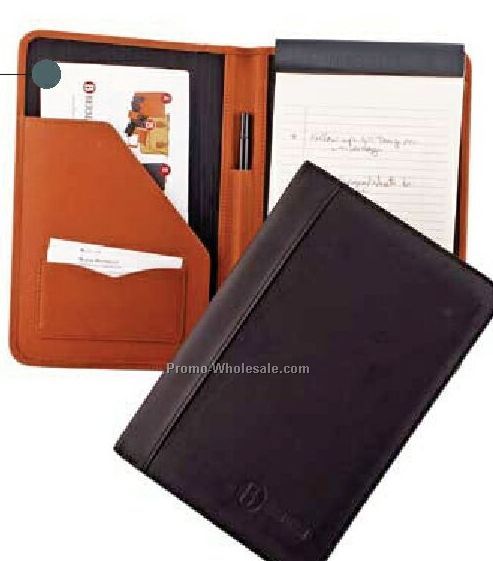 Top Grain Leather Junior Padfolio With Oxford Weave Lining