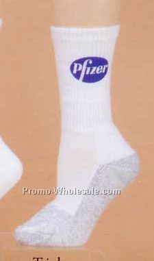 Triple Thick Orlon Crew Sock W/Contrast Sole