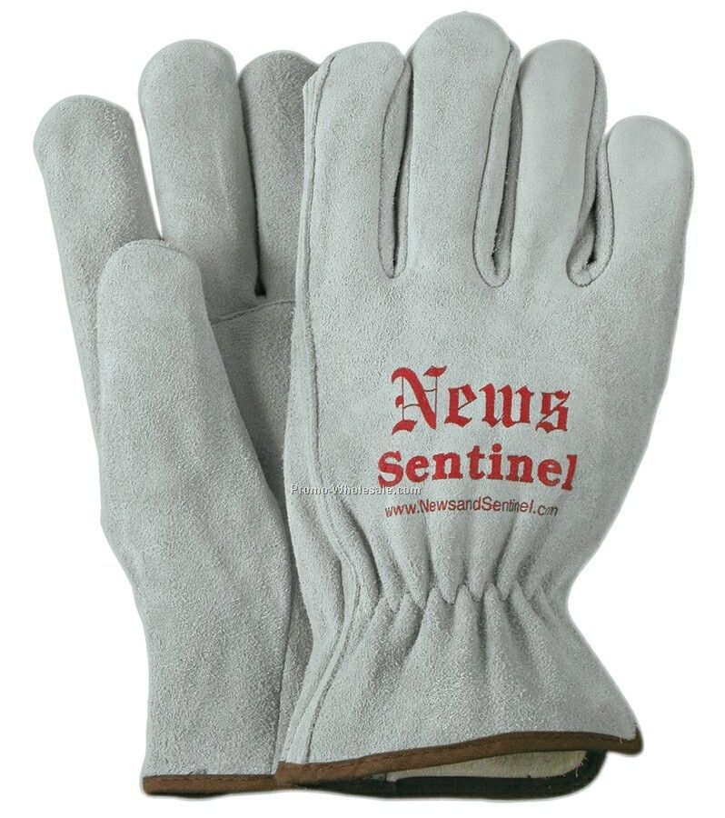 Unlined Suede Cowhide Leather Gloves (S-l)