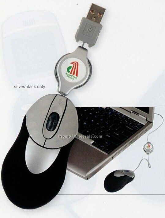 V-line USB Retractable Mini Mouse