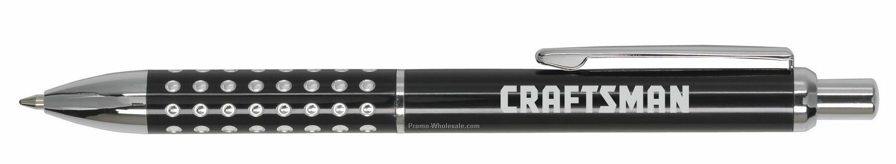 Vitoria Metallic Aluminum Barrel Pen With Chrome Grip