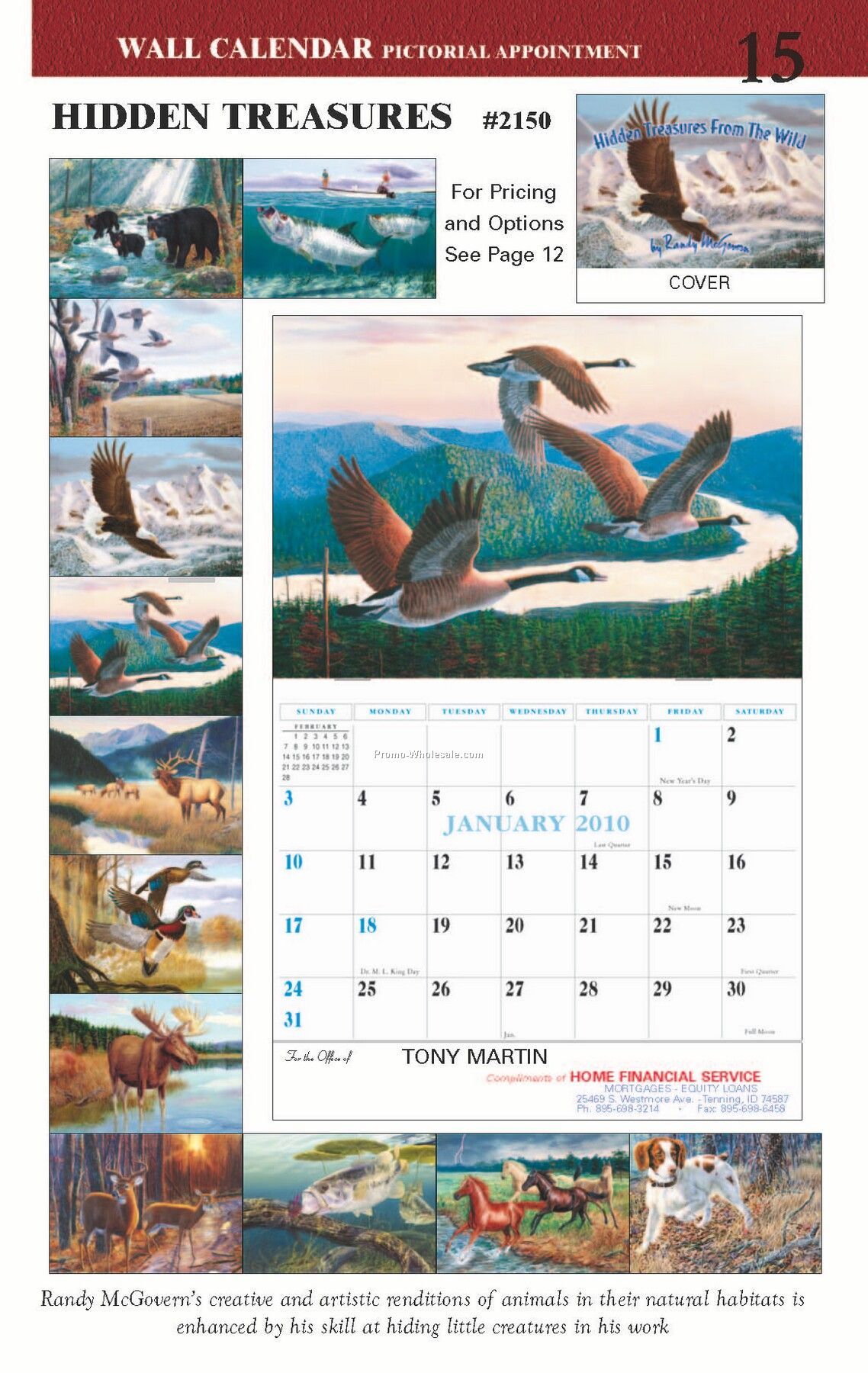 Wall Calendars: Randy Mcgovern's Hidden Treasures - Saddle Stitched