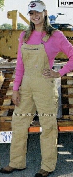 Washed Duck Insulated Bib Overall (S-3xl) - Chamois Brown