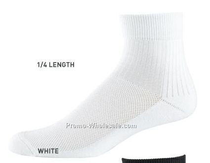 Wicking Full Quarter Sock (Adult 10-13)