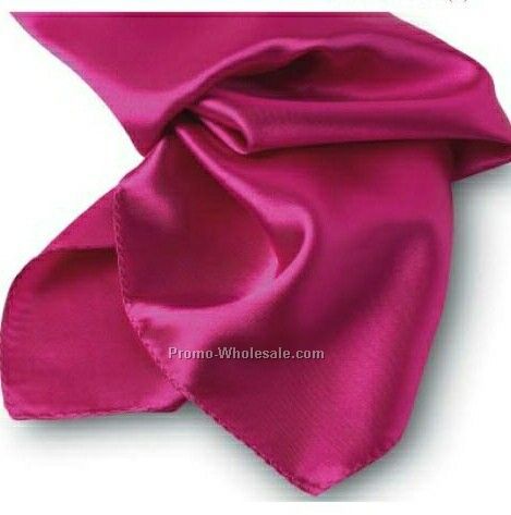 Wolfmark Fuchsia Solid Series Silk Scarf