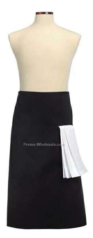 Wolfmark Full Bistro Waist Apron - Black