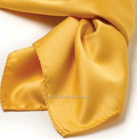 Wolfmark Gold Solid Series Polyester Scarf