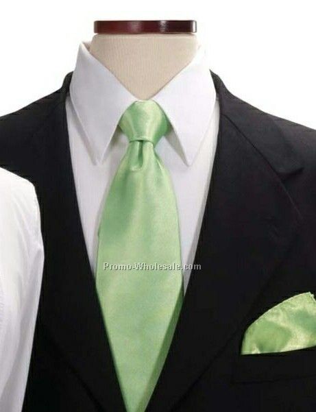 Wolfmark Lime 100% Silk Pocket Squares