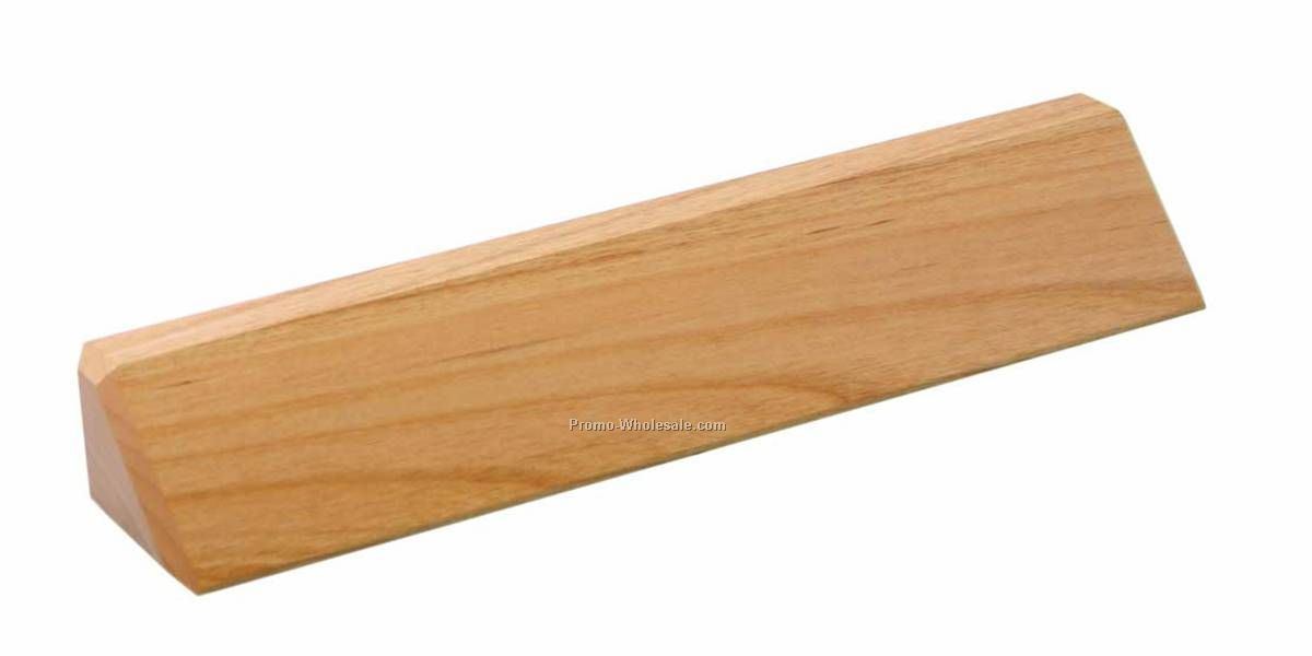 Wooden Desk Wedge - 10"x2" Red Alder (Plate Included)