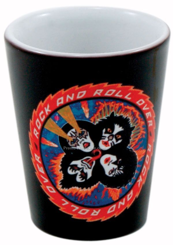 1-1/2 Oz. Collector Cup/ Ceramic Shot Full Color (2 Day Rush)