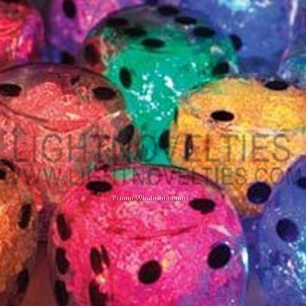 1-3/4" Light Up Ice Cubes (Dice) - Red LED