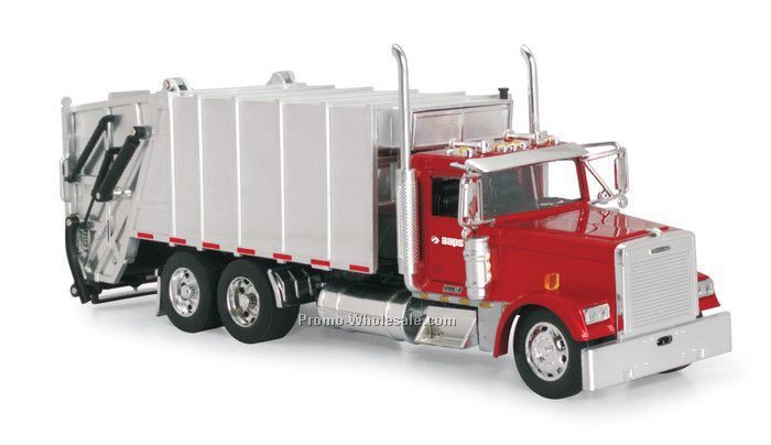 1:32 Scale 23"x 3.75" Freightliner Semi Utility Xl Garbage Truck