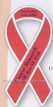 1-7/16"x3" Ribbon Lapel Stickers (1 Color)