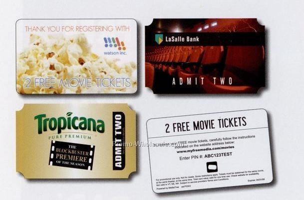 1 Movie Ticket Card