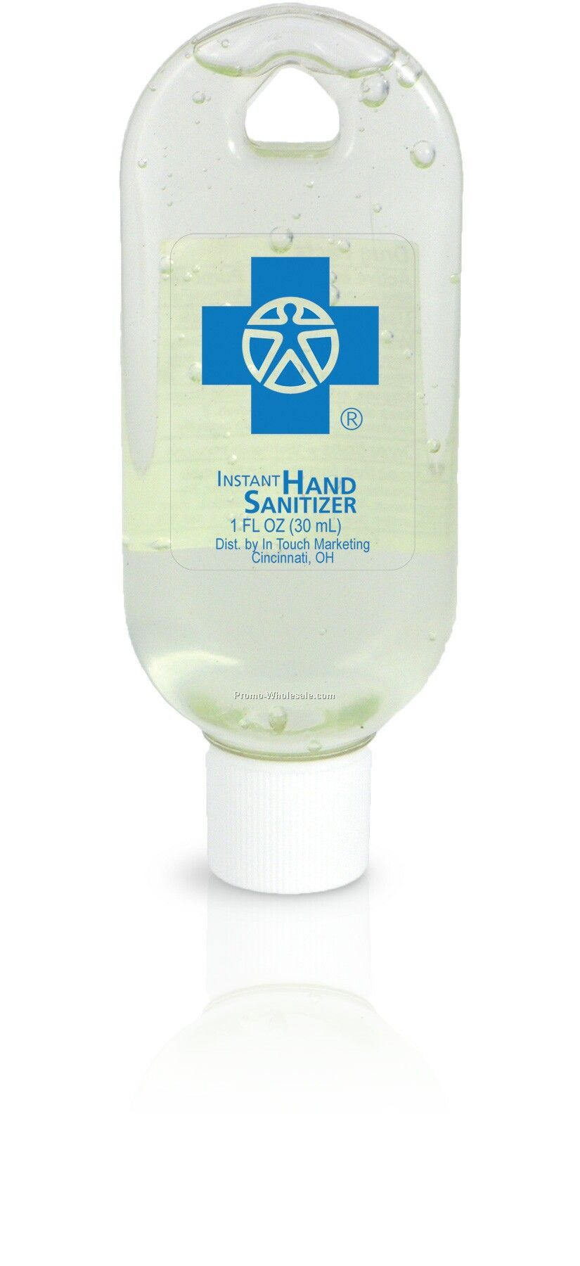 1 Oz. Instant Hand Sanitizer Gel In Keychain Bottle With Screw Cap