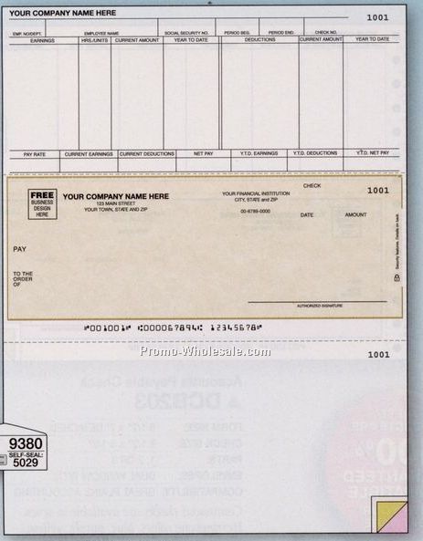 1 Part Payroll Check (Microsoft Solomon 4)