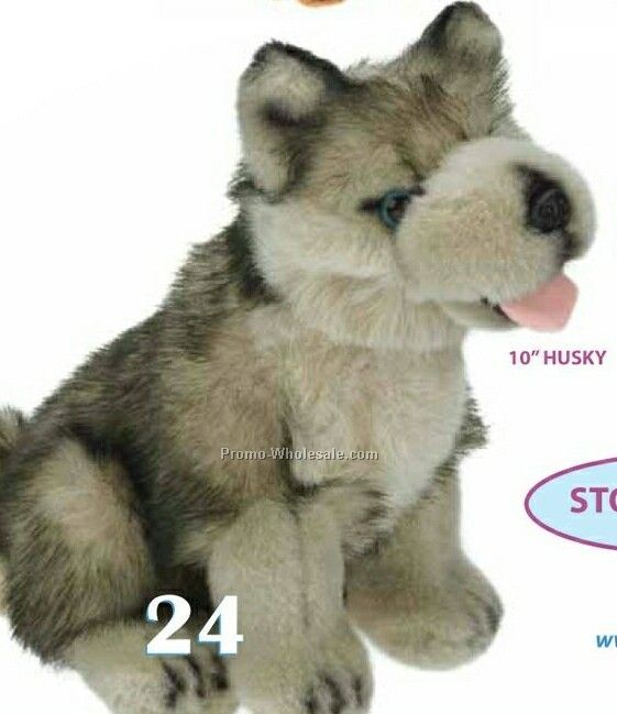 10" Husky Stuffed Animal