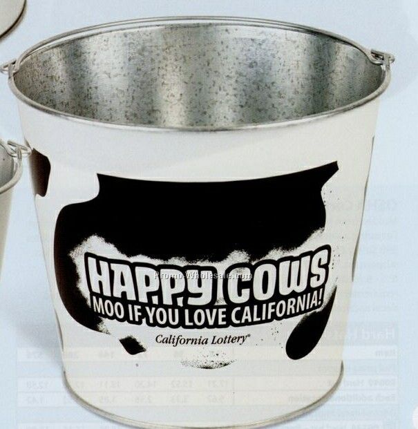 10 Quart Galvanized Metal Pail