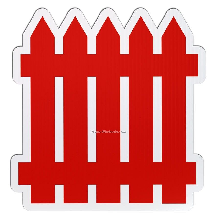 12-3/4"x11-3/4" Fence Spirit Sign