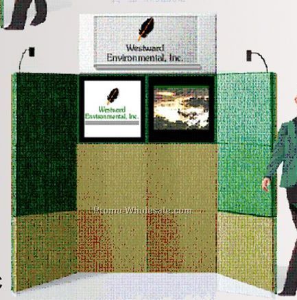 12-panel Modular Display (10 Solid Panel, 1 Lt Box, 1 Monitor, 1 Sign)