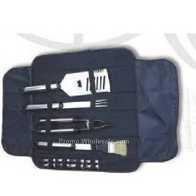 12-piece Bbq Tool Set With Canvas Bag
