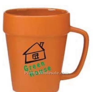 14 Oz. Matte Flower Pot Mug