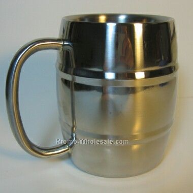 14 Oz Stainless Beer Mug (Screened)