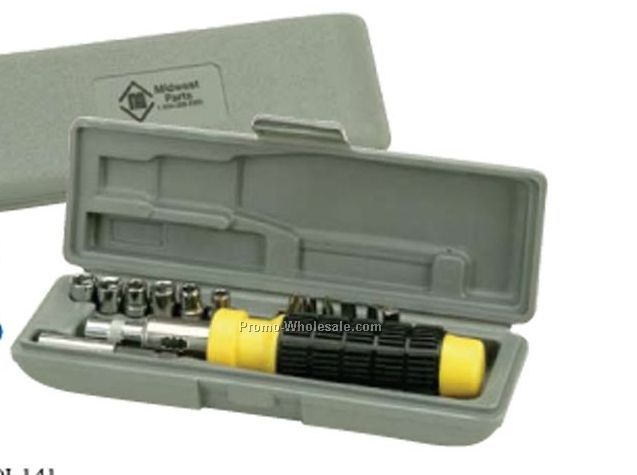 15 Piece Bit And Socket Tool Set