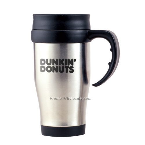 16 Oz. Stainless Steel Travel Mug