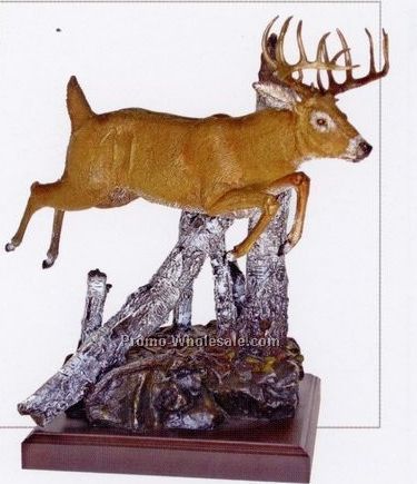 19-1/2" Legend Of Willow River Deer Sculpture