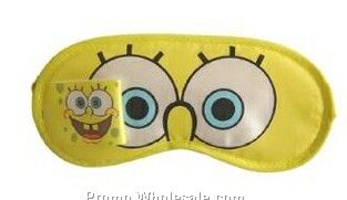 19cmx9cm 100% Polyester Sponge Bob Eye Mask (Yellow)