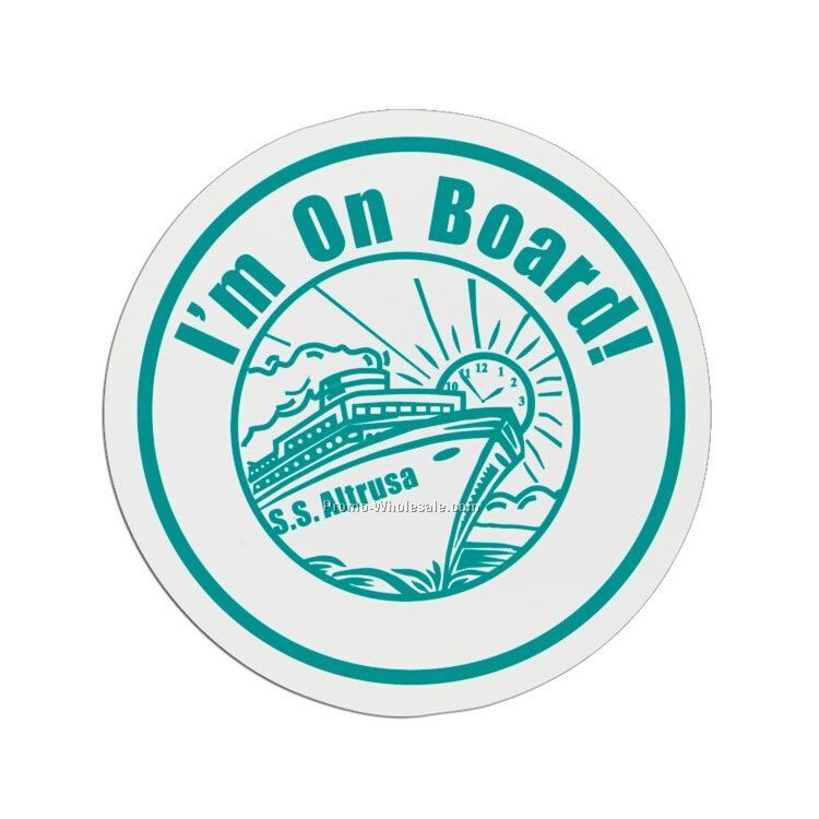 2-1/4" Round Plastic Badge