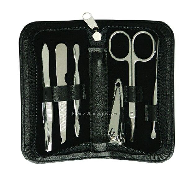 2.375"x4.5"x.875" Zippered Manicure Set