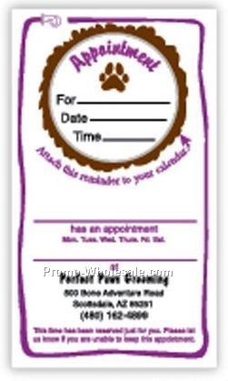2"x3-1/2" Appointment Label W/ 1-1/4" Peel Off Circle