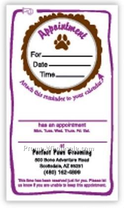 2"x3-1/2" Appointment Label W/ 1-1/4" Peel Off Circle