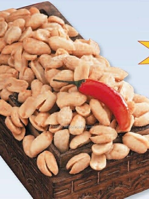 20 Oz. Seasoned Spicy Smoked Cajun Peanuts Can W/ Custom Label