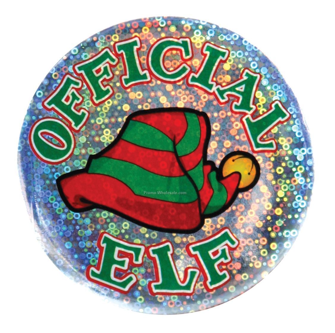3-1/2" Official Elf Button