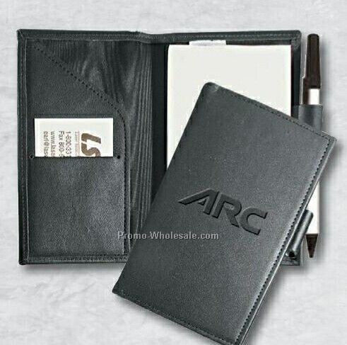 3-1/2"x6" Leather Pocket Portfolio