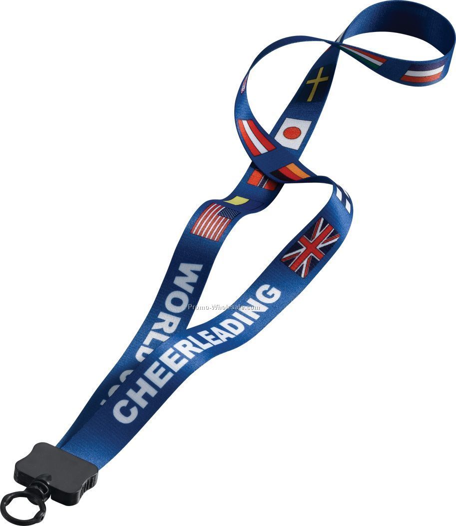 3/4" Dye Sublimated Lanyard With Standard O-ring