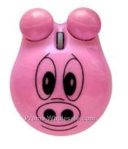 3.54"x2.76"x1.26" Pink Plastic Cartoon Optional Mouse (Pig)