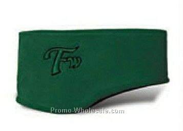 3"x12" Anti-pill Polar Fleece Headband W/ Ear Covers (Embroidered)