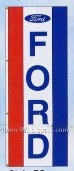 3'x8' Double Face Dealer Interceptor Logo Flags - Ford