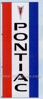 3'x8' Stock Dealer Logo Double Face Drape Flag - Pontiac
