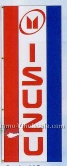 3'x8' Stock Dealer Logo Single Face Drape Flag - Isuzu