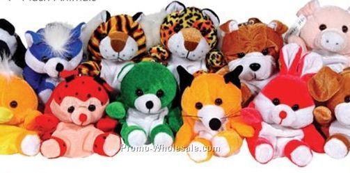 4" Plush Animals Assortment